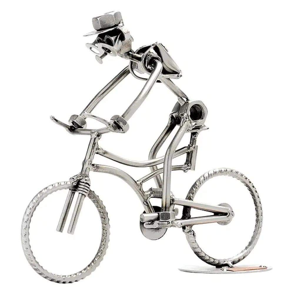 Schraubenmännchen mit Mountainbike