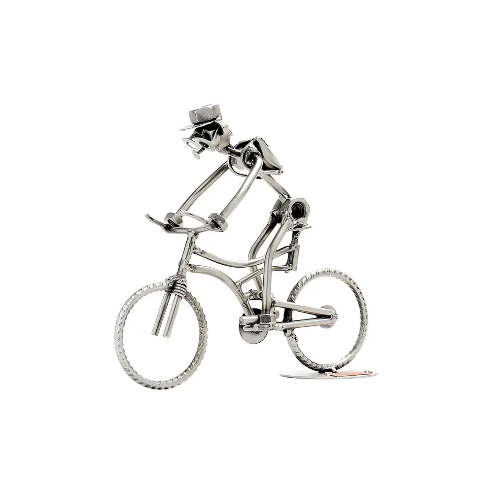 Schraubenmännchen mit Mountainbike