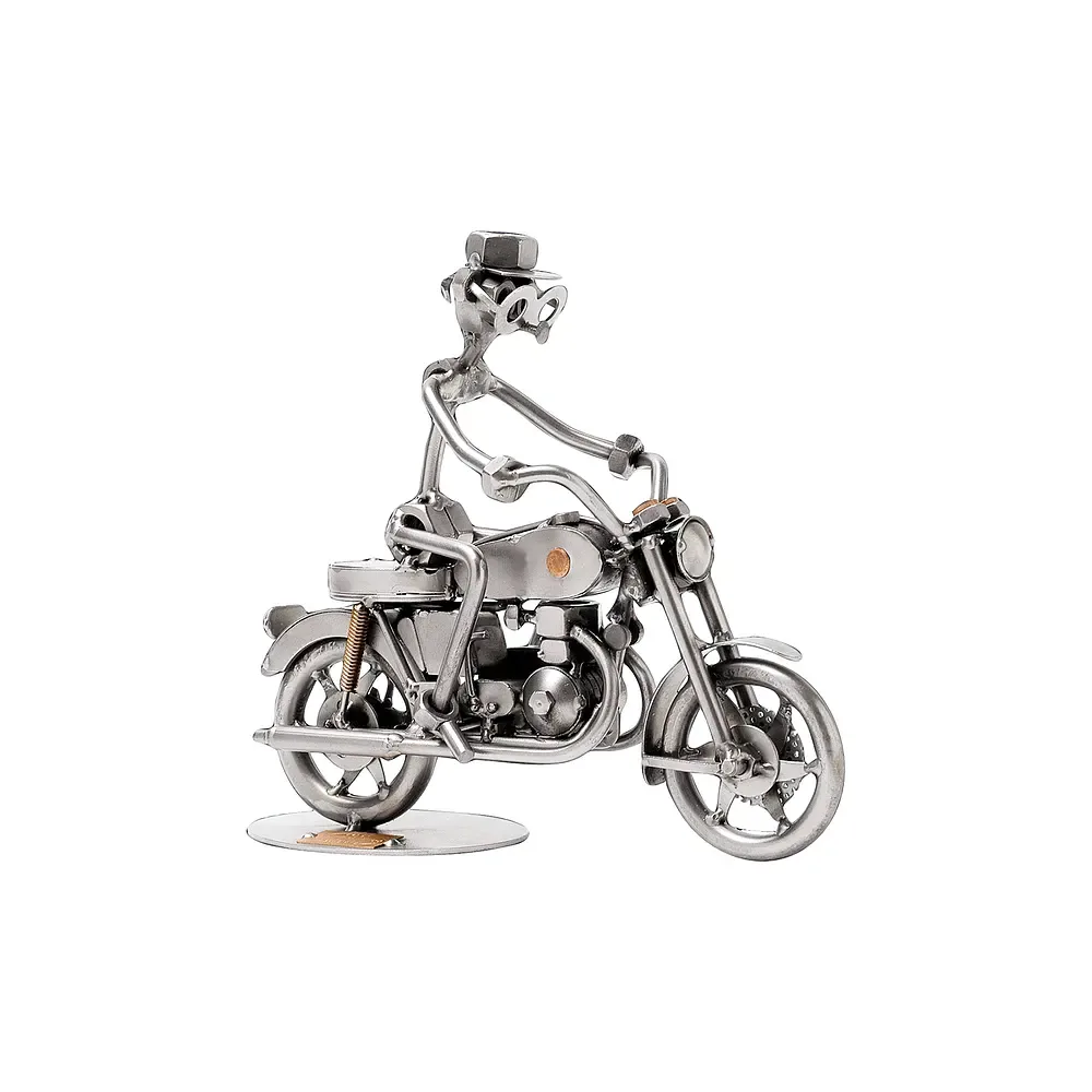 Schraubenmännchen Motorradfahrer
