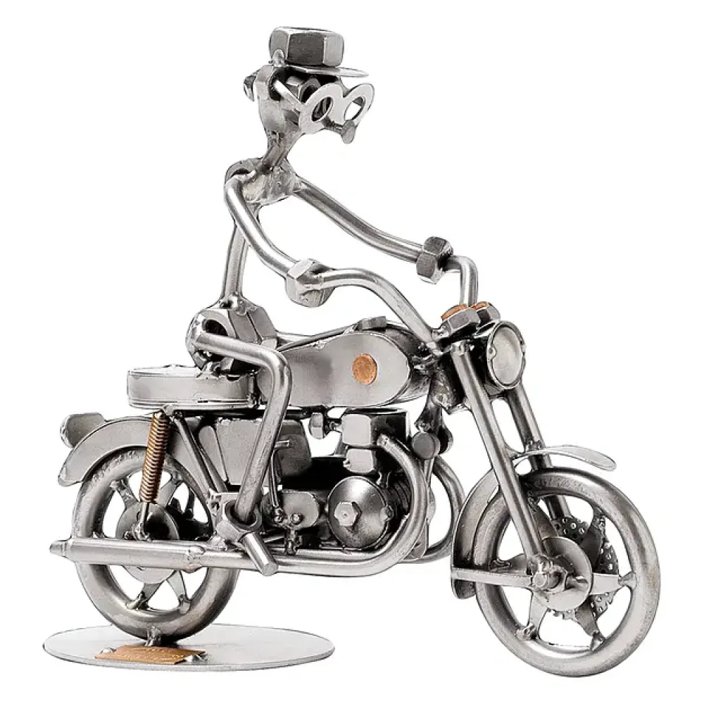 Schraubenmännchen Motorradfahrer
