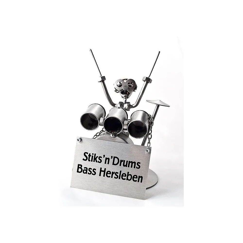 Schraubenmännchen Schlagzeuger oder Drummer