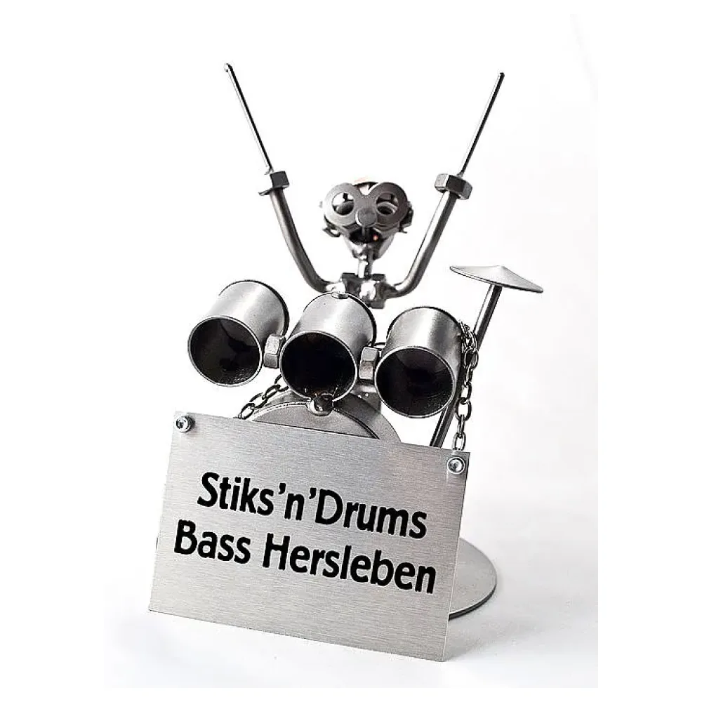 Schraubenmännchen Schlagzeuger oder Drummer