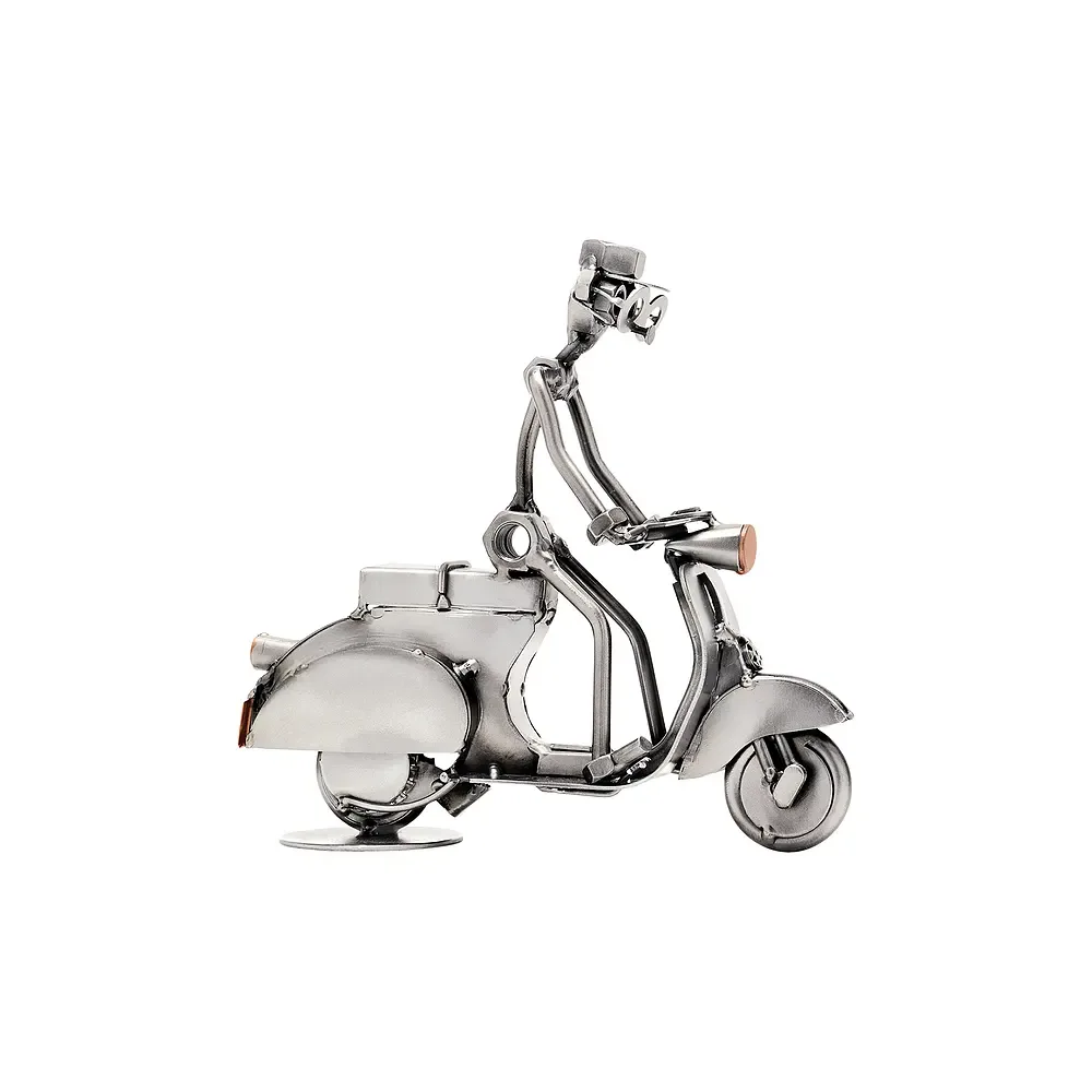 Schraubenmännchen Mann auf Motorroller oder Vespa