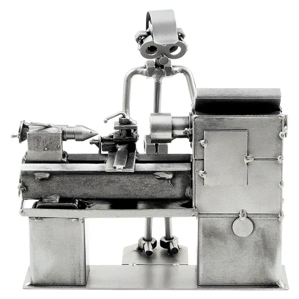 Schraubenmännchen Dreher oder Zerspanungsmechaniker
