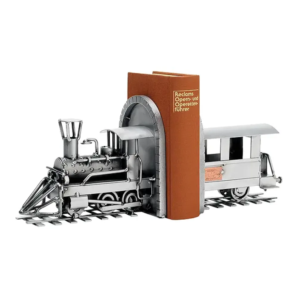Dampflokomotive - 2 Buchstützen als Dekoration