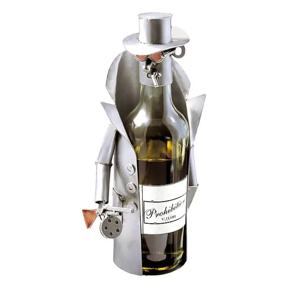 Weinflaschenhalter mit Motiv - Al Capone -