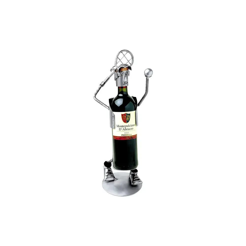 Weinflaschenhalter Tennisspieler