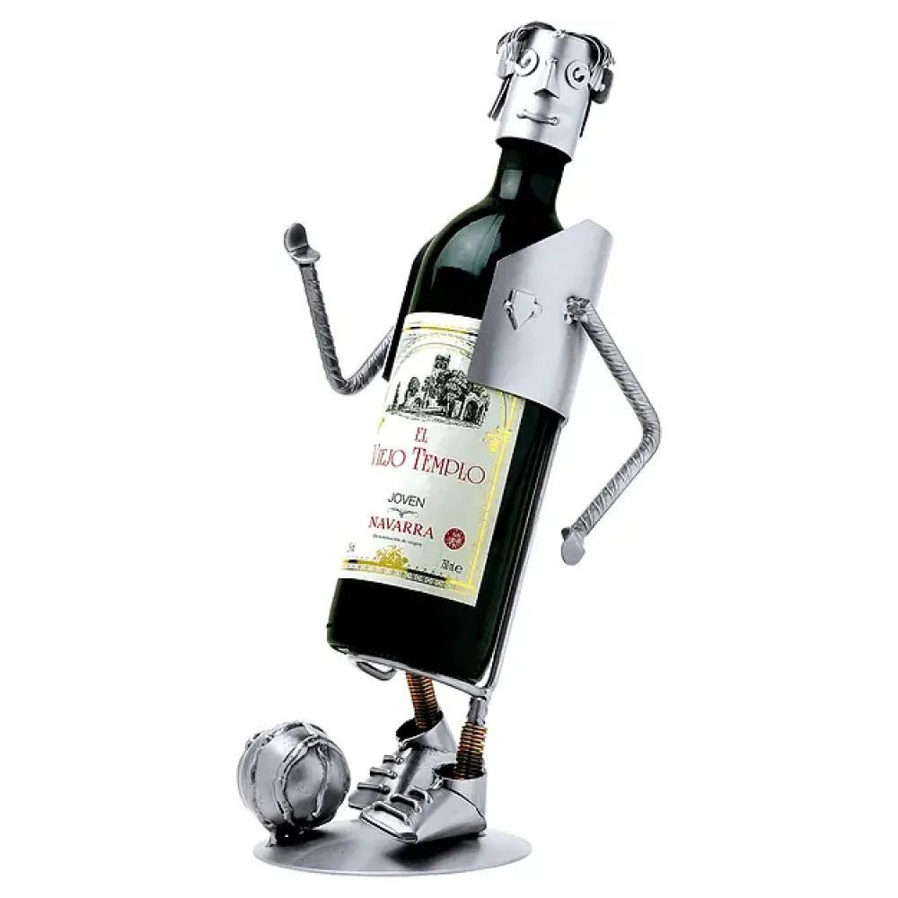 Weinflaschenhalter Fußballspieler