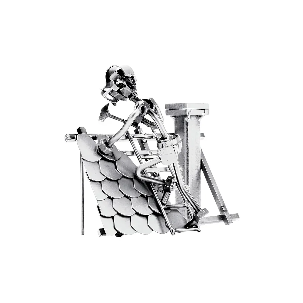 Schraubenmännchen Dachdecker mit Leiter