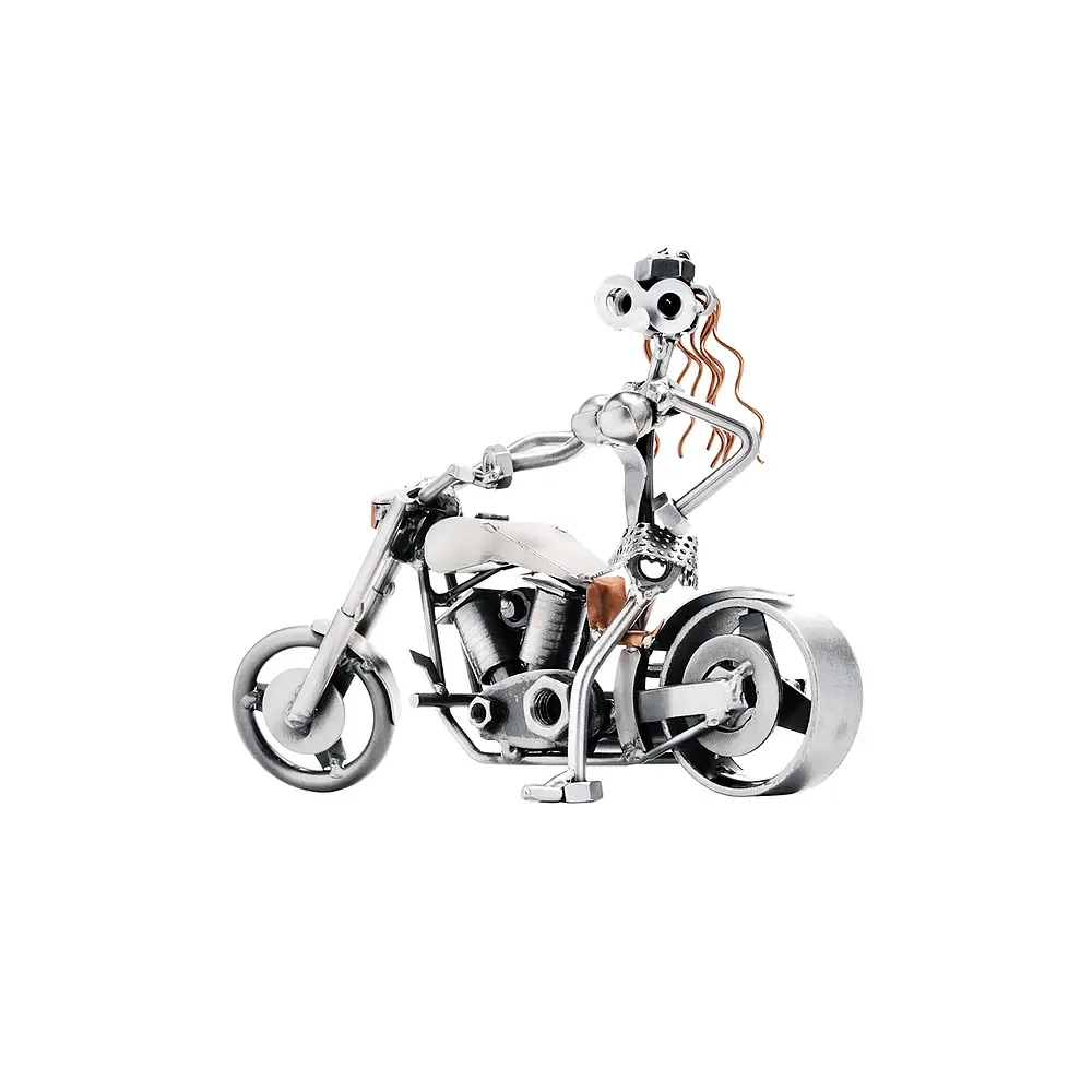 Schraubenfrau - Lady auf Motorrad