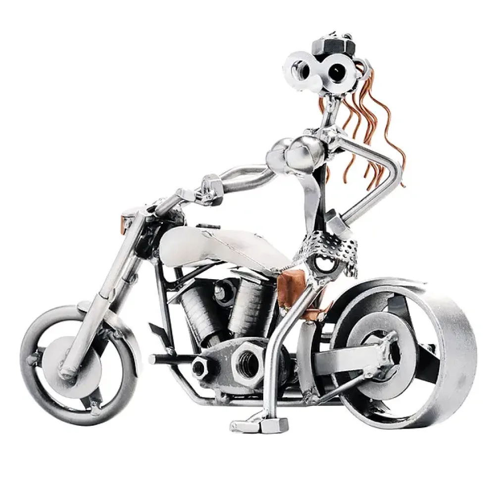 Schraubenfrau - Lady auf Motorrad