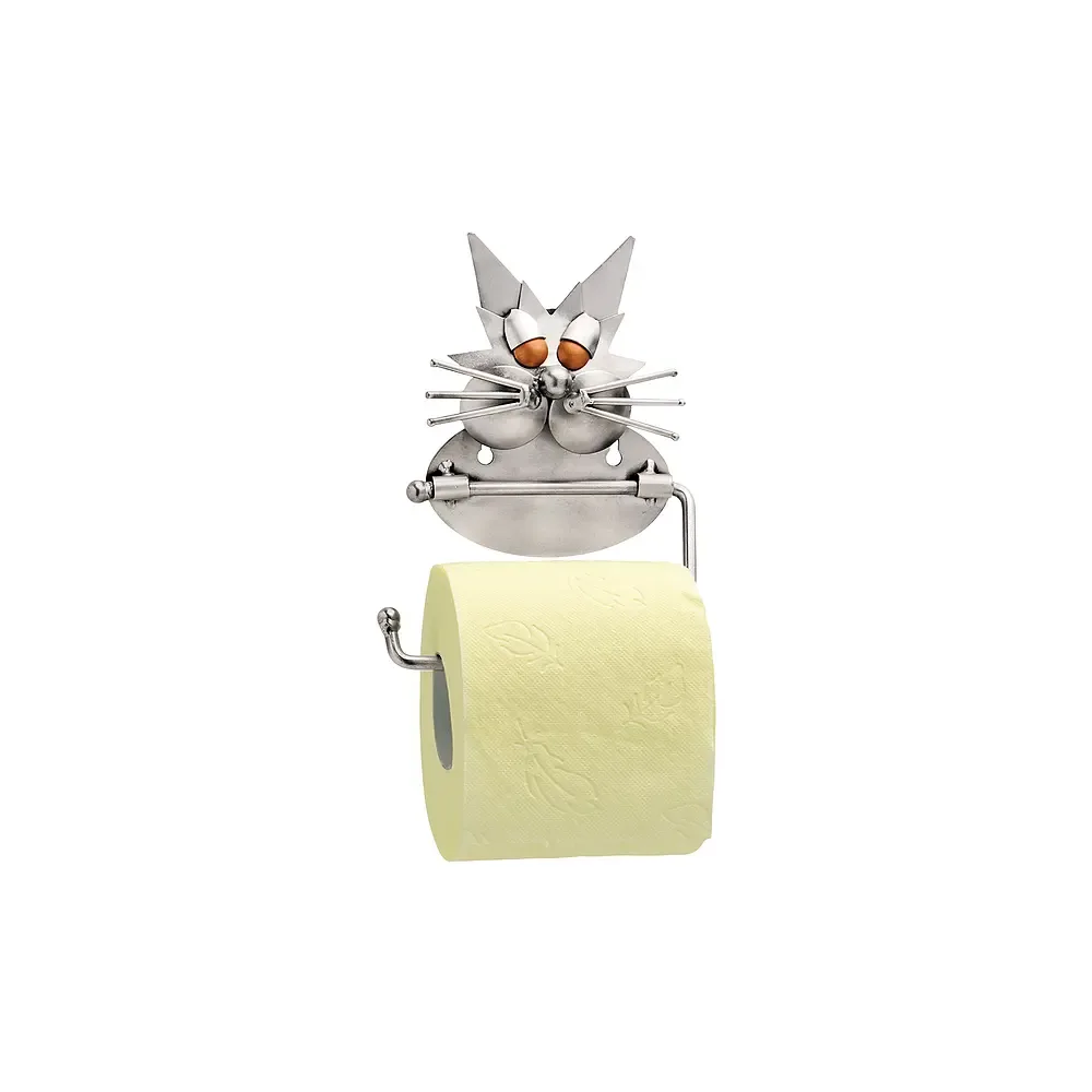 Toilettenpapierhalter im Design einer Katze