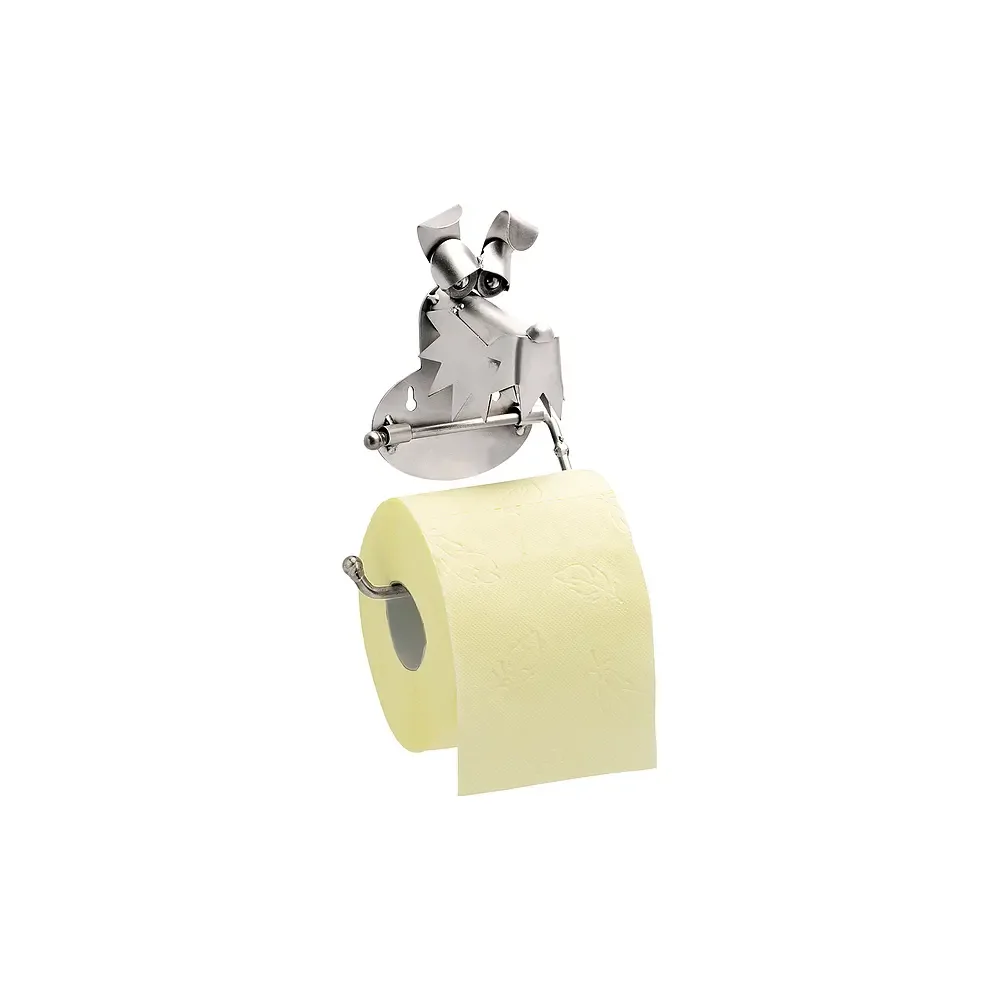 Toilettenpapierhalter Hund aus Metall