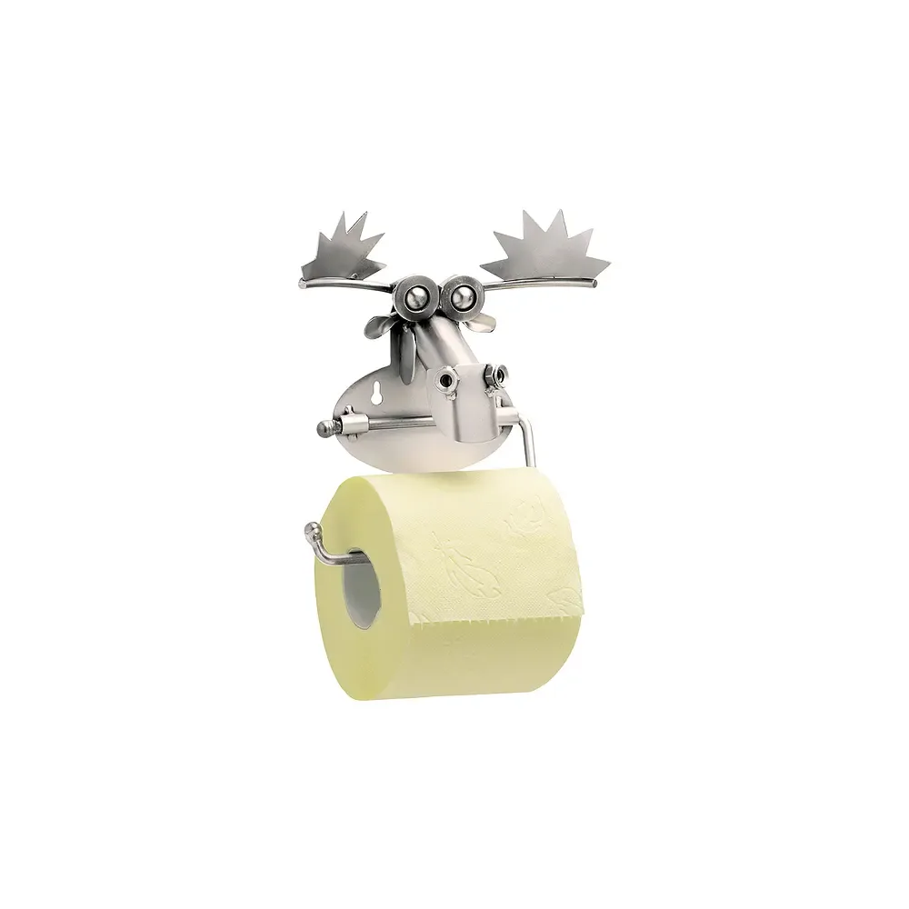 Toilettenpapierhalter Elch aus Metall