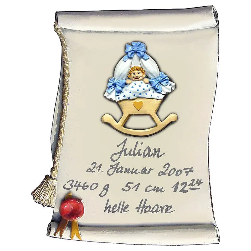 Artelithschild als Urkunde für Ehrungen und besondere Anlässe Größe: 13x18 cm