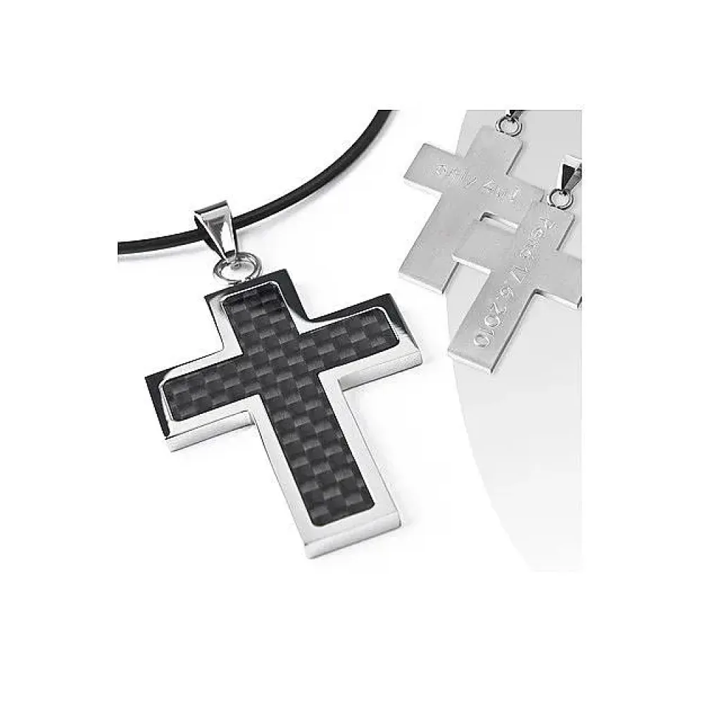 Schmuck für Christen - Kreuz mit Gravur