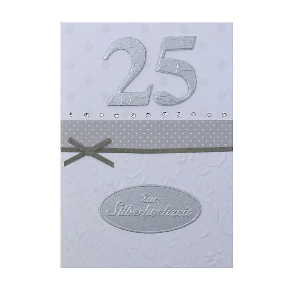Grußkarte zur Silberhochzeit