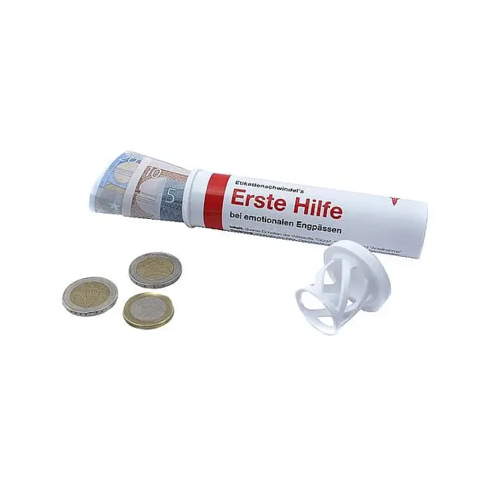 Kleinigkeiten im Geschenkeröhrchen originell verpacken - Erste Hilfe