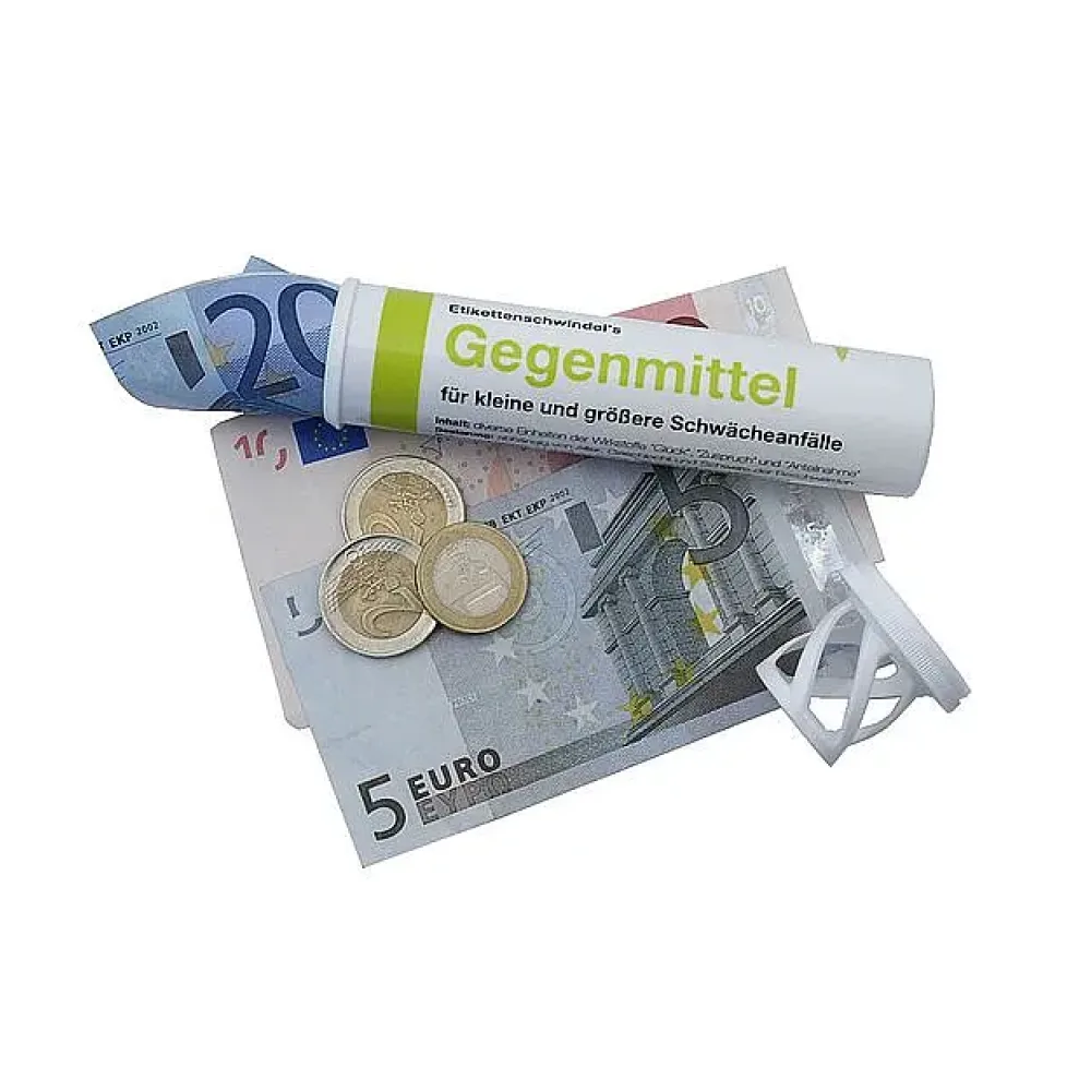 Kleinigkeiten im Geschenkeröhrchen originell verpacken - Gegenmittel