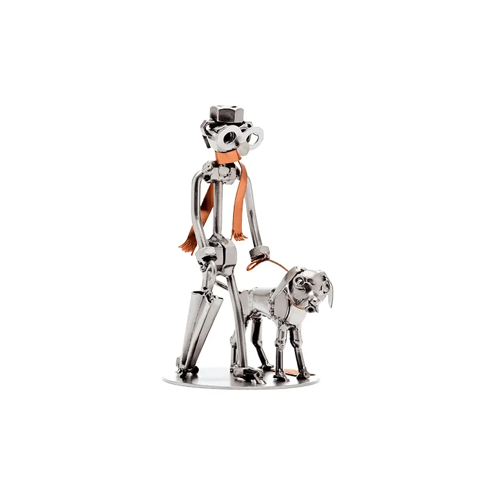 Schraubenmännchen Tierfreund mit Hund