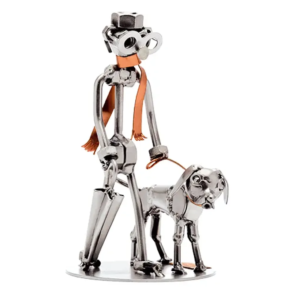 Schraubenmännchen Tierfreund mit Hund