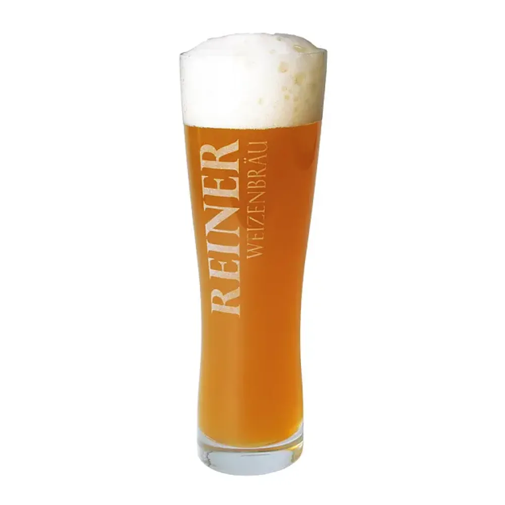 Weizenbierglas mit Namensgravur