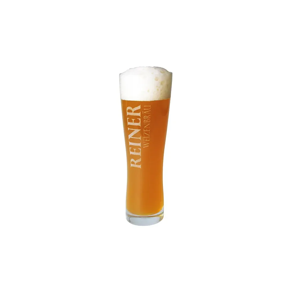Weizenbierglas mit Namensgravur