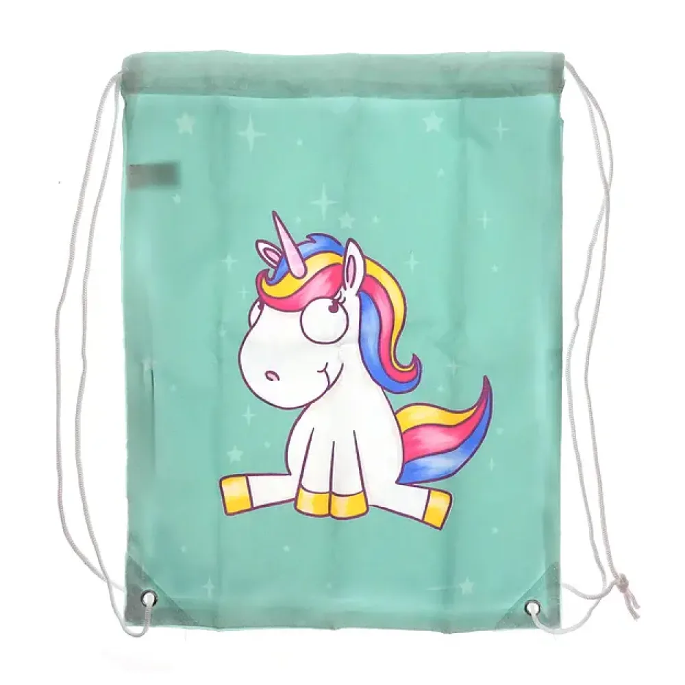 Fashion-Beutel im Einhorn Look mint