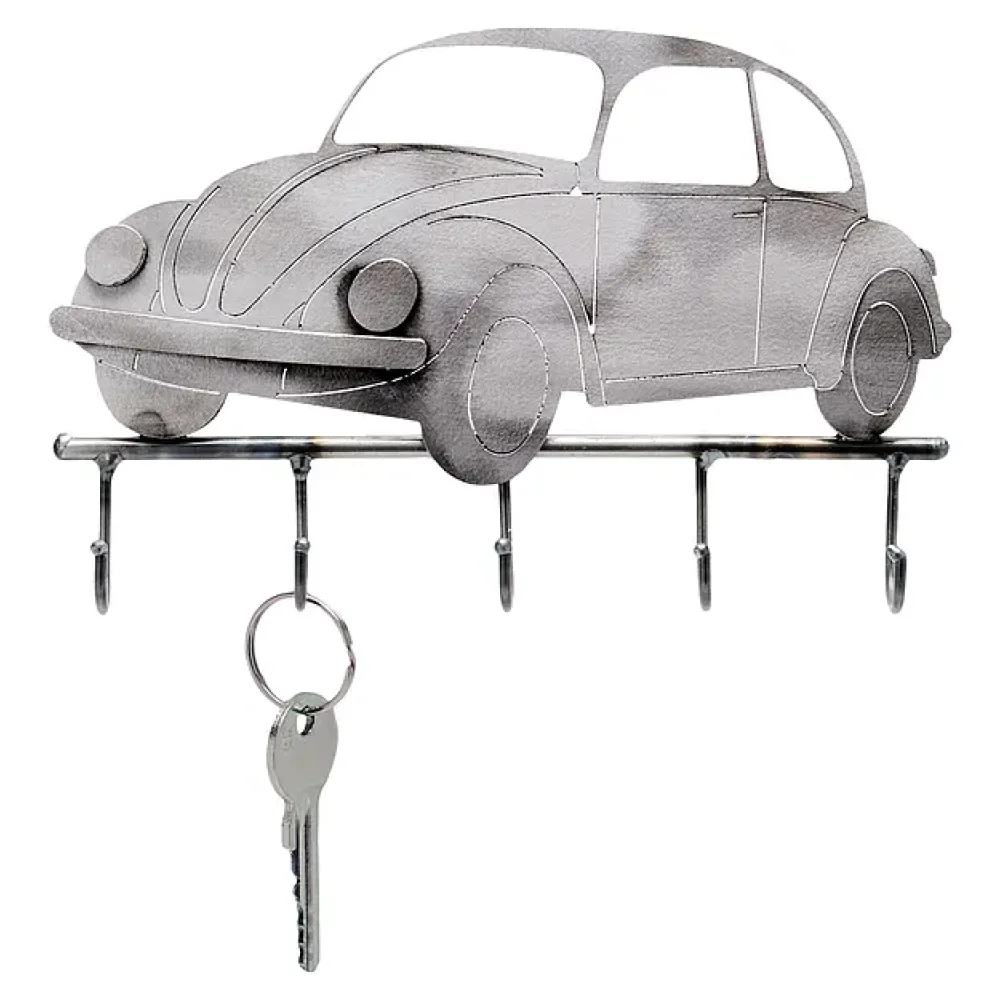 Metallfigur Auto als Schlüsselhalter