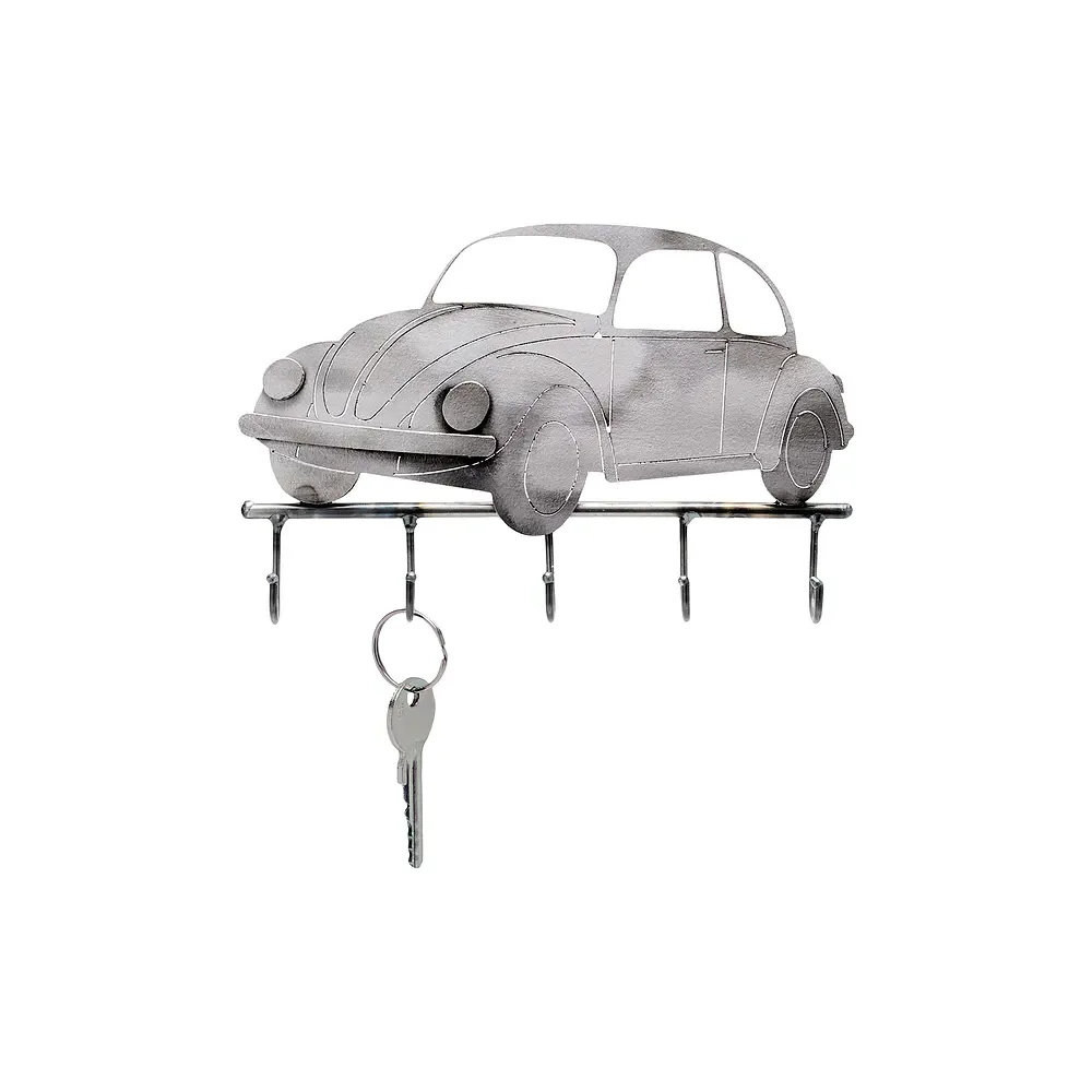 Metallfigur Auto als Schlüsselhalter