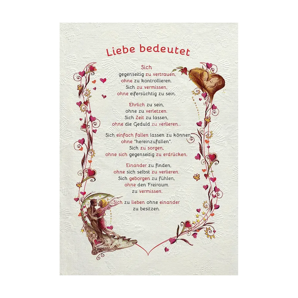 Urkunde Liebe - modern