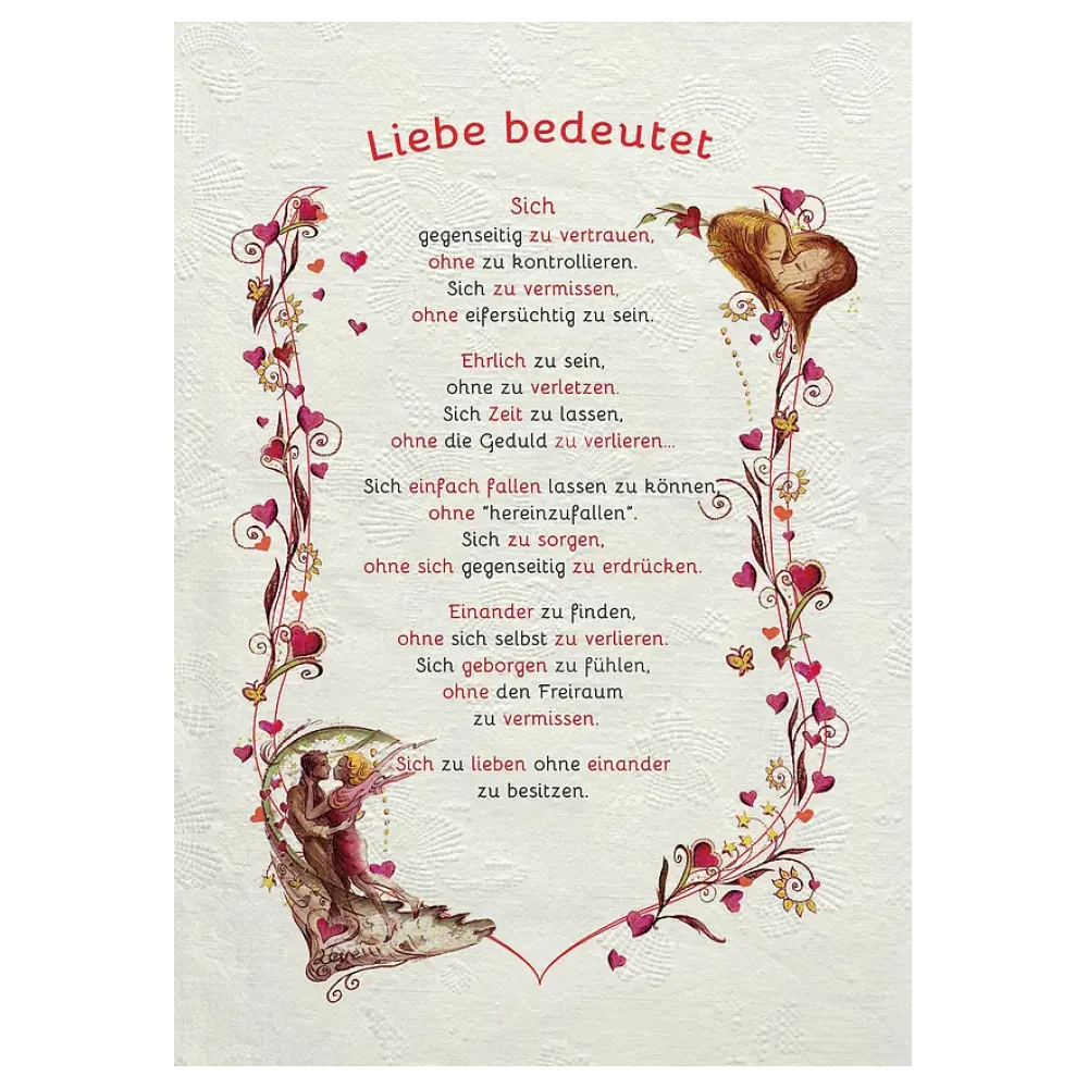 Urkunde Liebe - modern