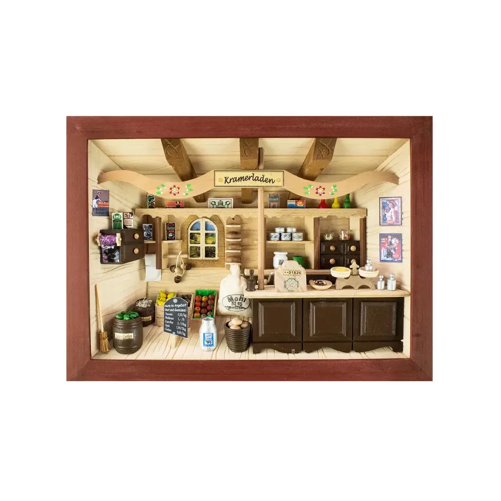 3D-Holzbild Kramerladen