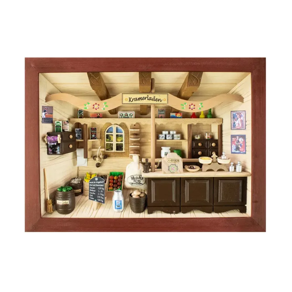 3D-Holzbild Kramerladen