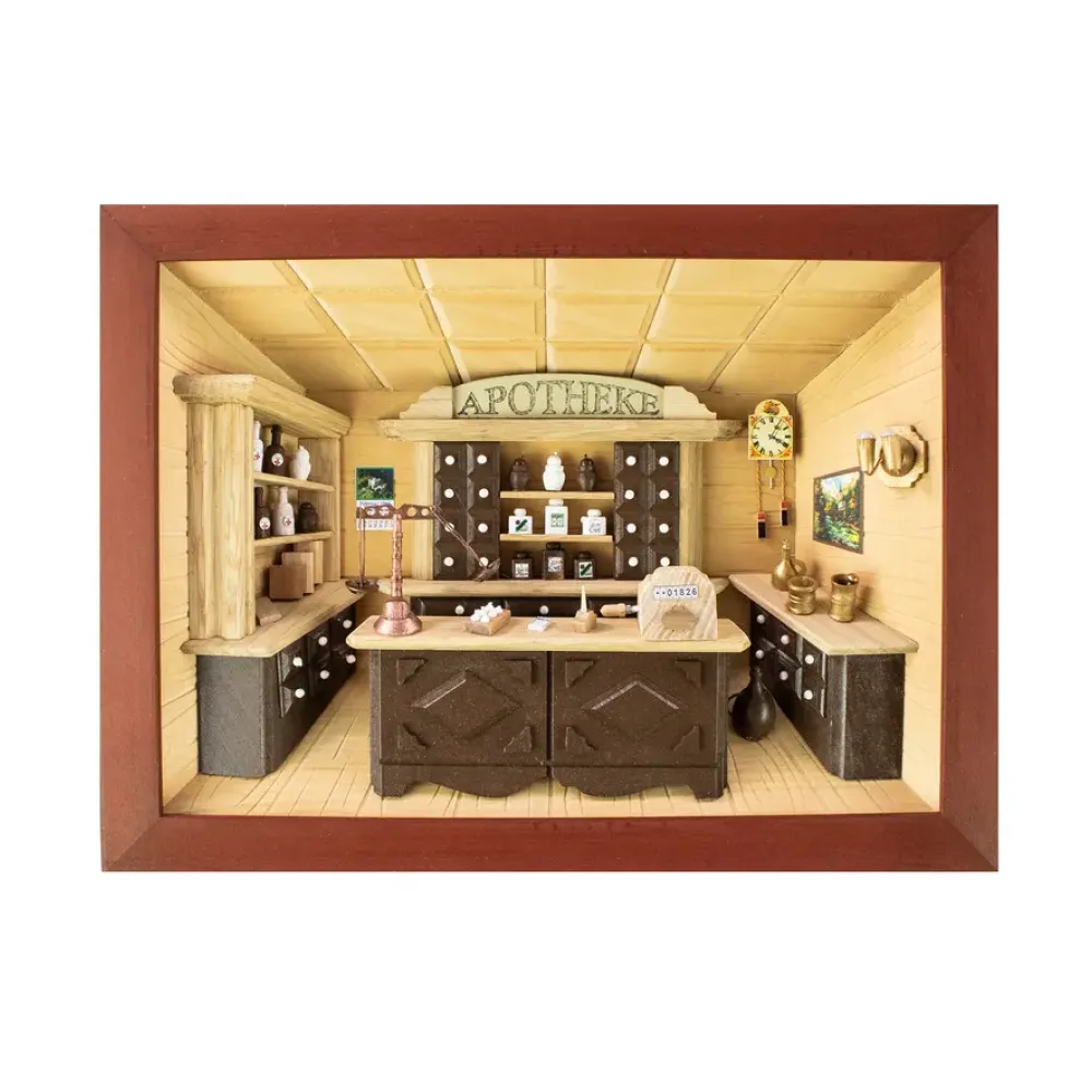 3D-Holzbild Apotheke