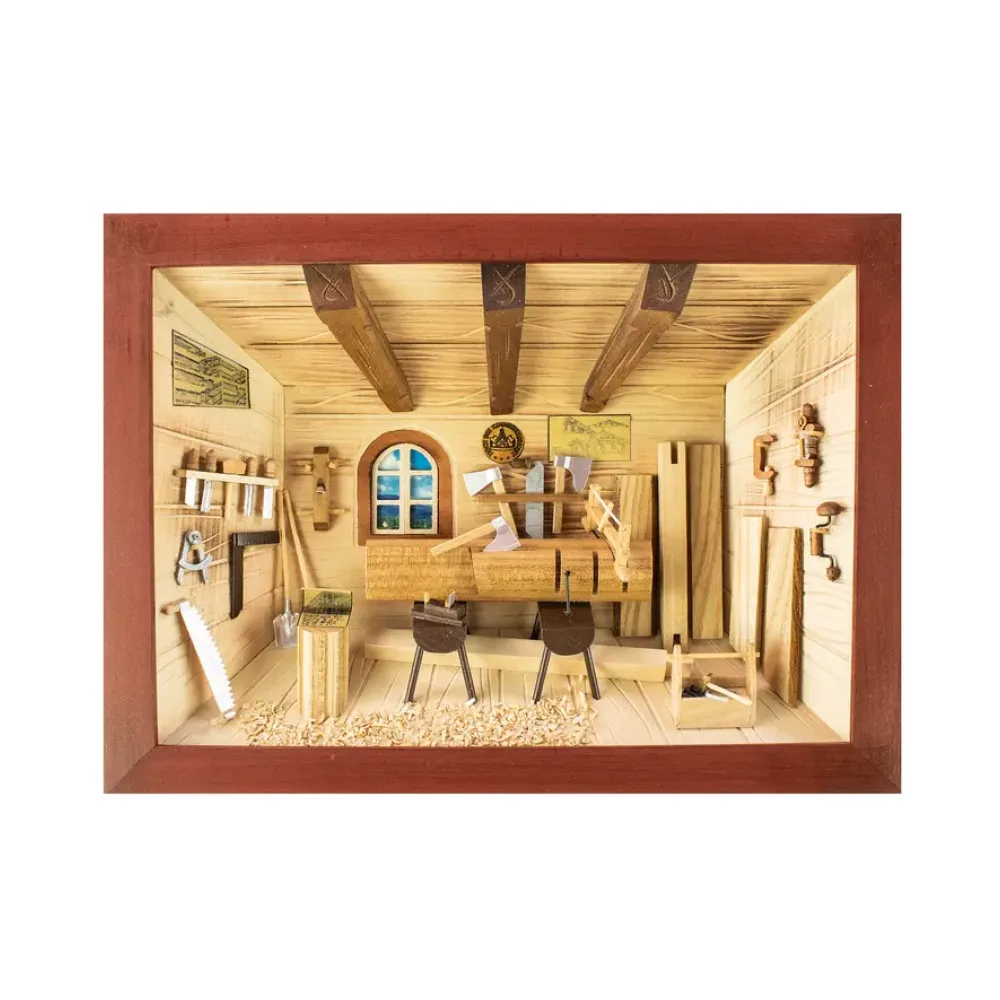 3D-Holzbild Zimmerei