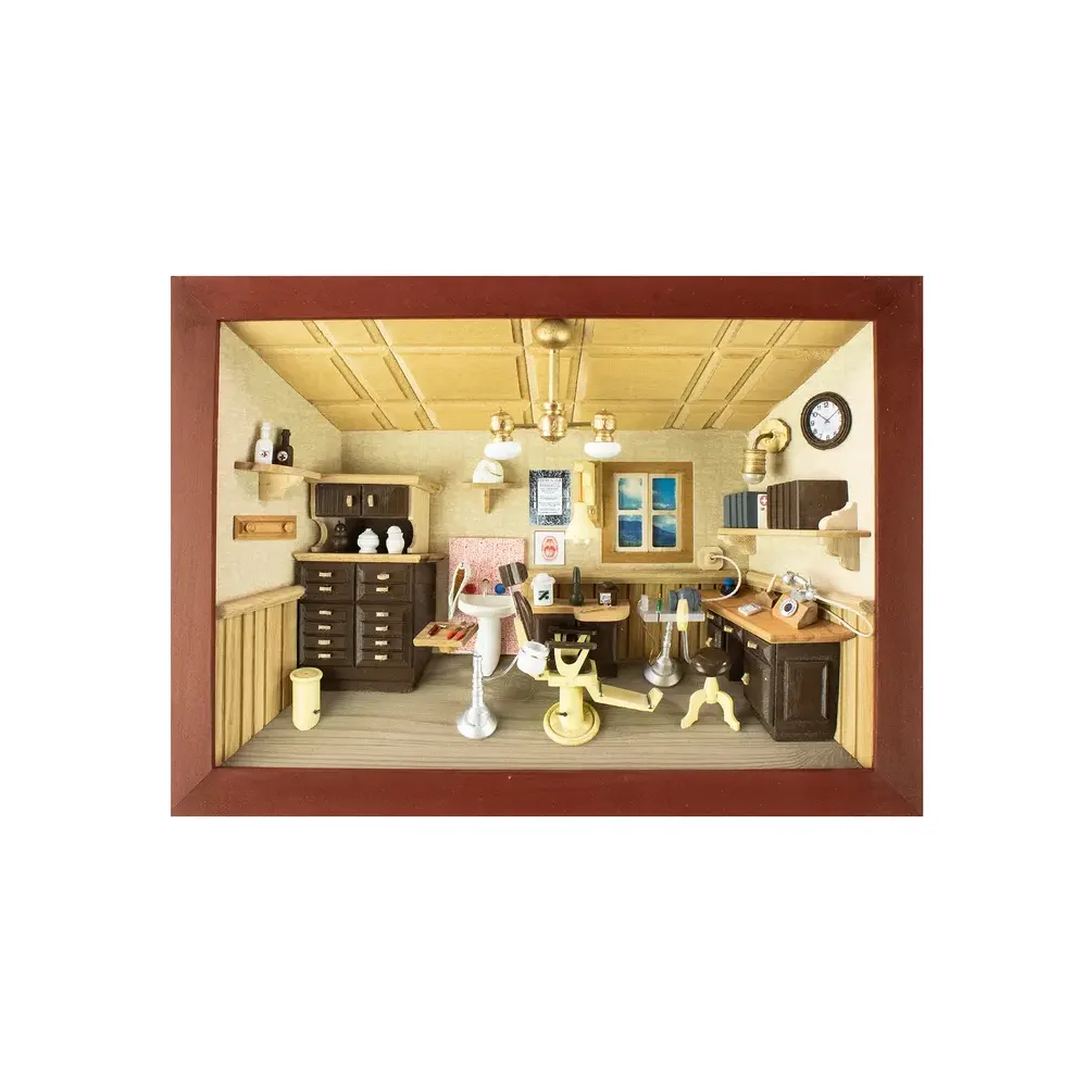 3D-Holzbild Zahnarzt