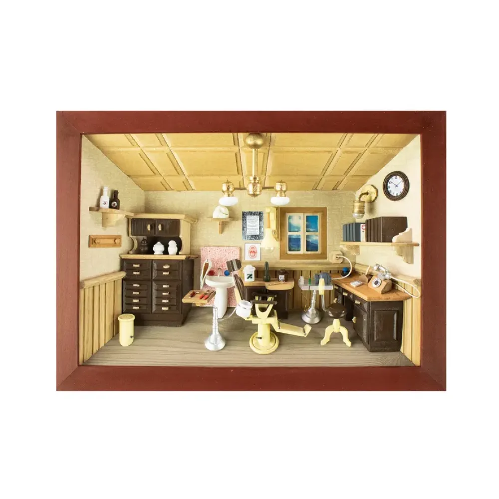 3D-Holzbild Zahnarzt