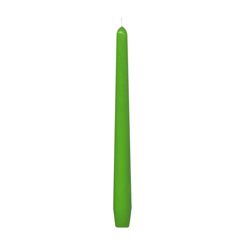 Spitzkerzen 245 mm, 8 Stunden Brenndauer, dunkelgrün, 10 Stk. – Bild 2