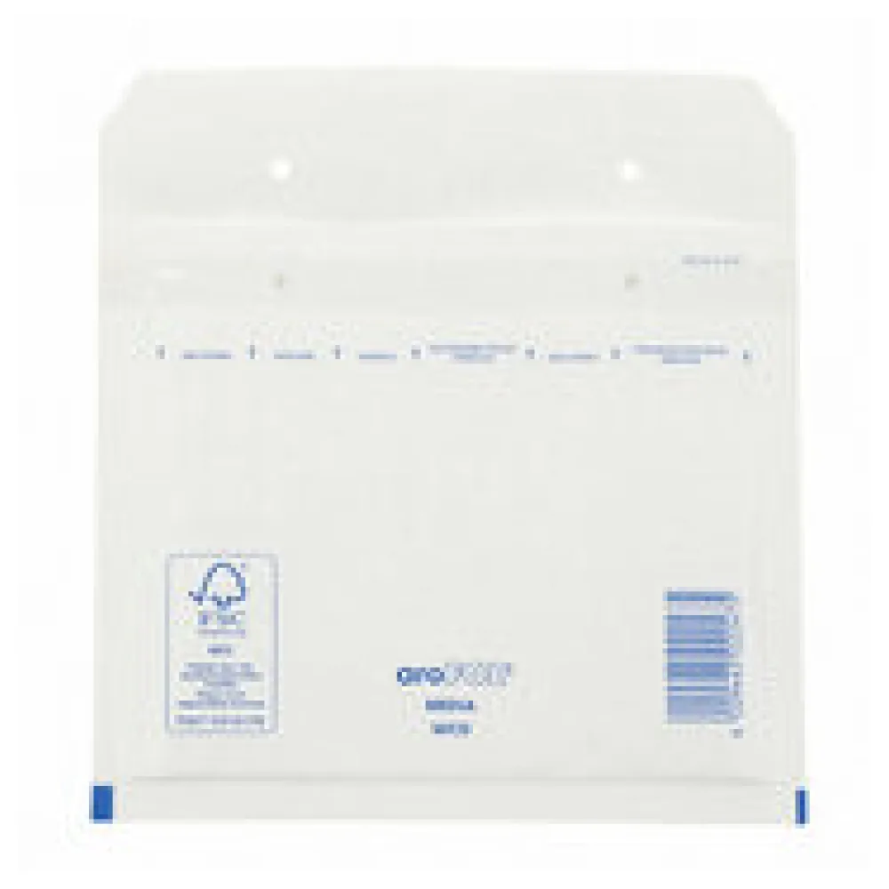CLASSIC Luftpolstertasche CD, 180x165mm, für CD/DVD, weiß