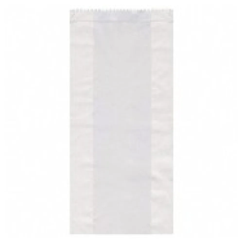 Papierfaltenbeutel weiß 12+5 x 24 cm für ca. 1kg Inhalt, 1000 Stk.