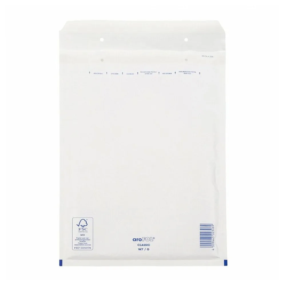CLASSIC Luftpolstertasche 7/G-17W, 230x340mm, für C4+, weiß – Bild 2