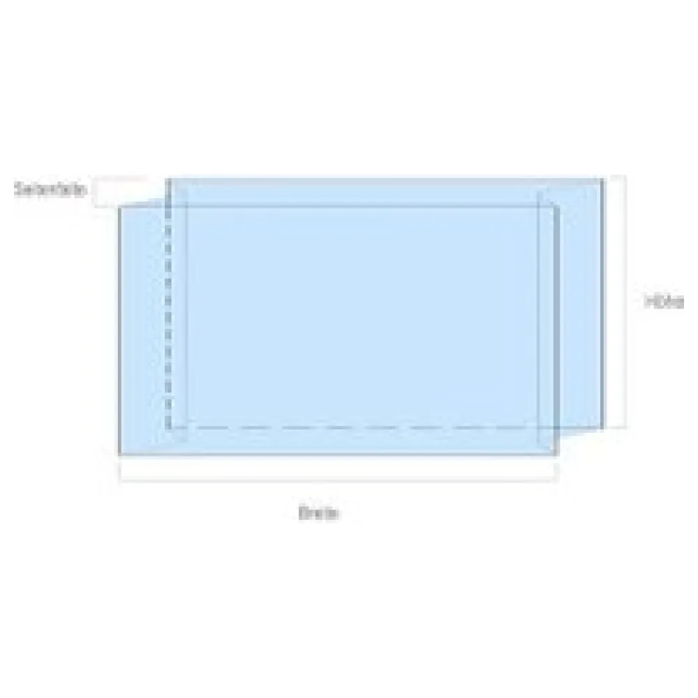 Einlegesäcke Seitenfaltensäcke 600 x 400 x 600mm blau transparent 50my, 300 Stk. – Bild 3