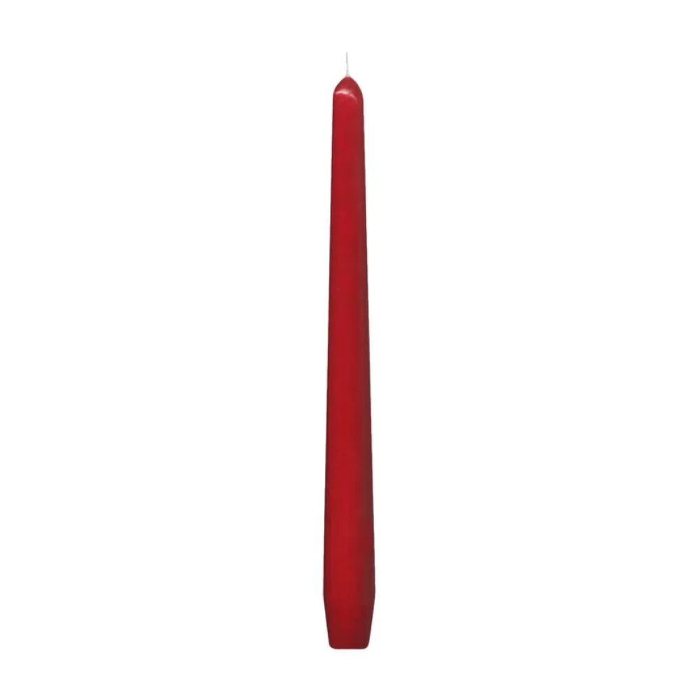 Spitzkerzen 245 mm, 8 Stunden Brenndauer, rot, 10 Stk. – Bild 2