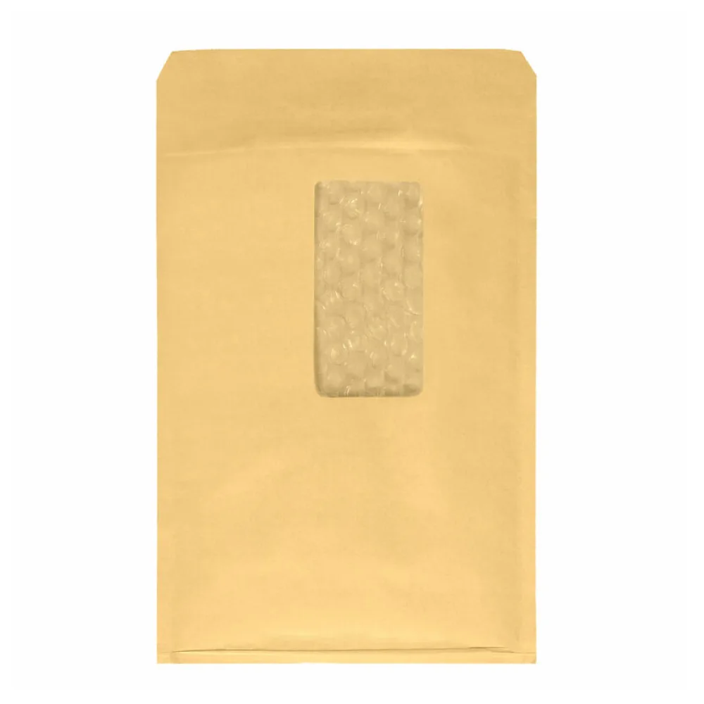 WIN Luftpolstertasche 4/D-14, 180x265mm, mit Fenster, für B5, braun – Bild 2