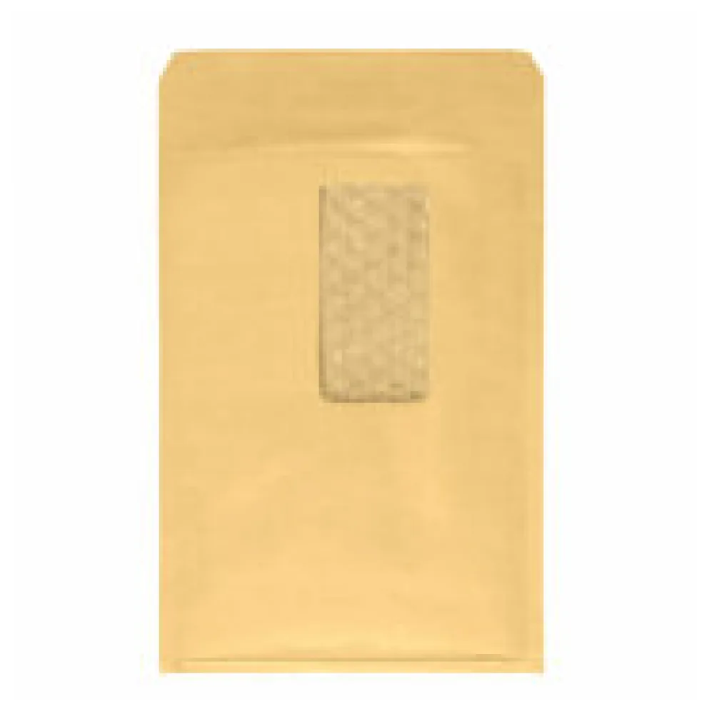 WIN Luftpolstertasche 4/D-14, 180x265mm, mit Fenster, für B5, braun