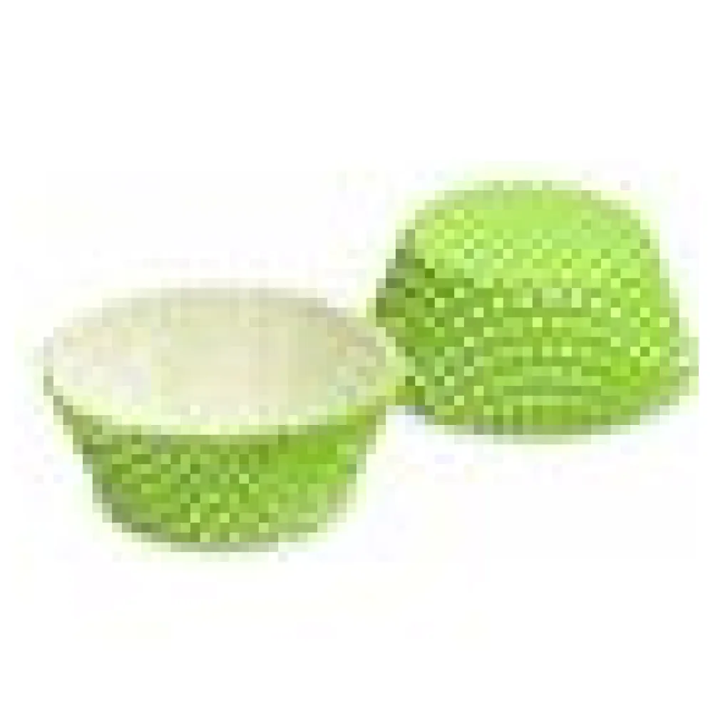 Muffinkapseln Gebäckkapseln Gelbgrün mit weißen Punkten O 50 x 30 mm, 40 Stk. – Bild 4