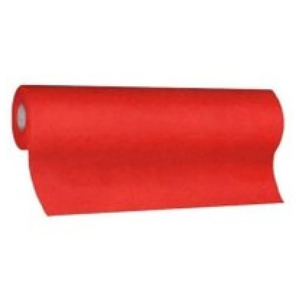 Tischläufer Airlaid 24m x 40cm - alle 120cm perforiert, stoffähnlich, rot – Bild 3
