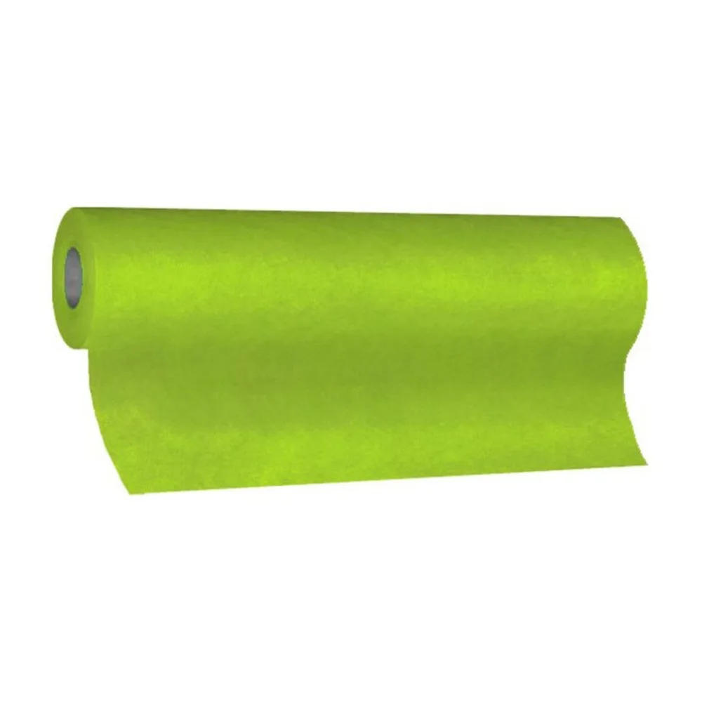 Tischläufer Airlaid 24m x 40cm - alle 120cm perforiert, stoffähnlich, gelbgrün – Bild 2