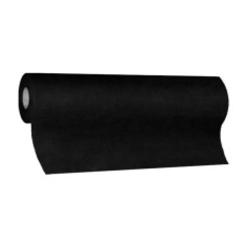 Tischläufer Airlaid 24m x 40cm - alle 120cm perforiert, stoffähnlich, schwarz
